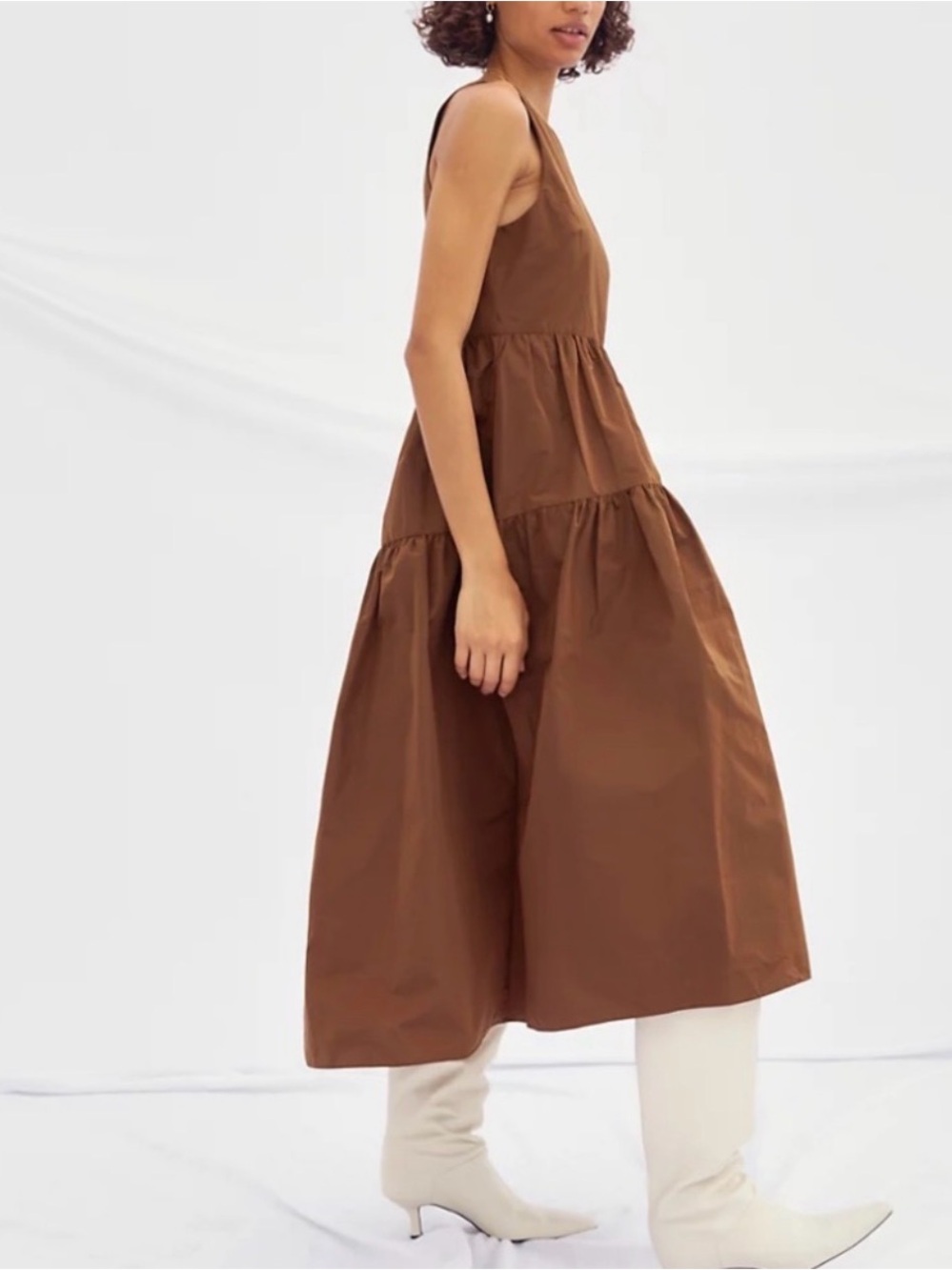 Wilfred mescal taffeta midi dress